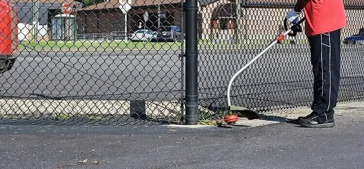 using husqvarna weed eater in driveways